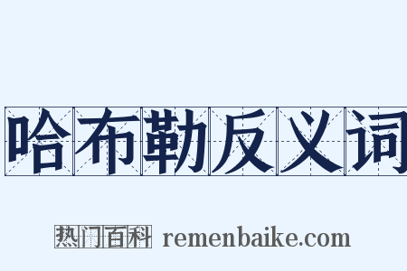 哈布勒反义词是什么意思的图片